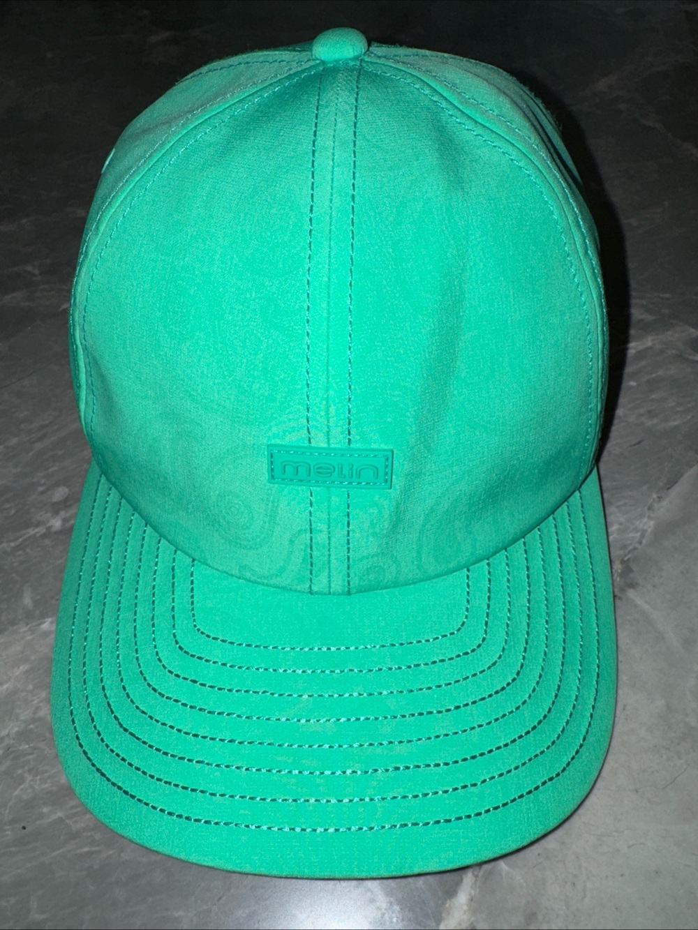 Melin trenches links hydro hat aqua with paisley pattern